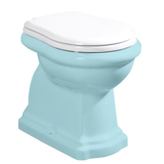 RETRO WC sedátko, polyester, biela/chróm 109001