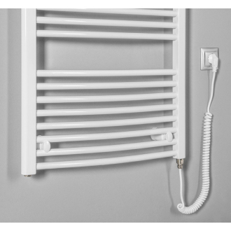 ORBIT-E elektrické vykurovacie teleso oblé 600x1320 mm, 600W, biela ILEO36T