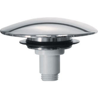 Náhradná plastová zátka Click Clack, 72mm, chróm RI20351