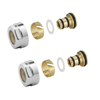 Zverné šróbenie pre Alupex 16mm, chróm CP6020