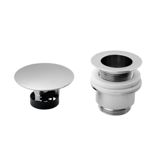 Neuzatvárateľná okrúhla výpusť pre umývadlá bez prepadu, V 30-45mm, chróm 147.555.5