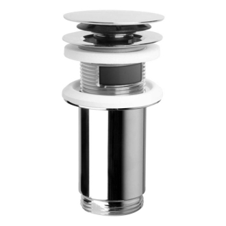 Uzatvárateľná kul.umýv.výpust s prepadom aj bez,Click Clack,V max 80mm,chróm7533.370.5