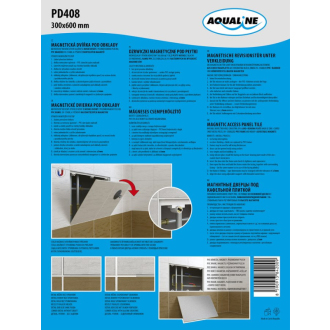 Aqualine Magnetické dvierka pod obklady 300x600 PD408