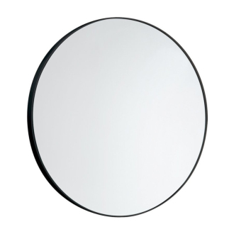 Zrkadlo okrúhle priemer 60cm, plast ABS, čierna matná 6000