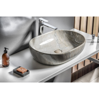 DALMA keramické umývadlo 59x14x42 cm, grigio MM413