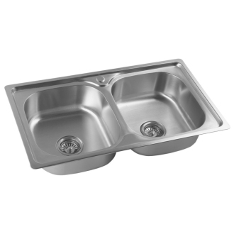 Aqualine Nerezový vstavaný drez 81x18x46 cm AQ8146B