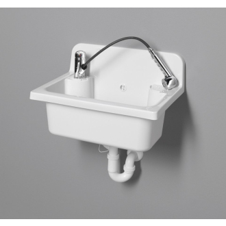 Aqualine Závesná výlevka 55x37cm, plast, biela PI5052