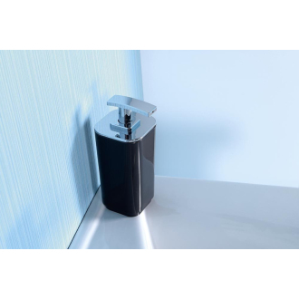 Aqualine SEVENTY dávkovač mydla na postavenie, čierna 638214