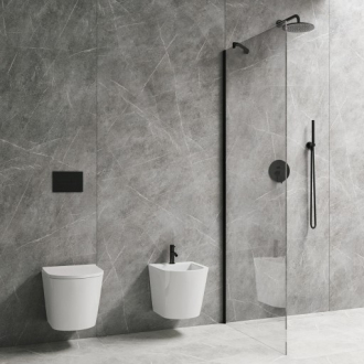 Omnires MARINA DNR90XBLTR Walk-in 90, matná čierna