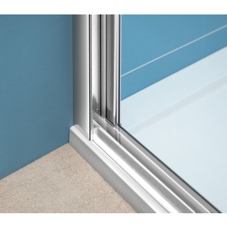 EASY LINE štvorcový sprchovací kút 800x800mm, skladacie dvere, L/P variant, číre sklo