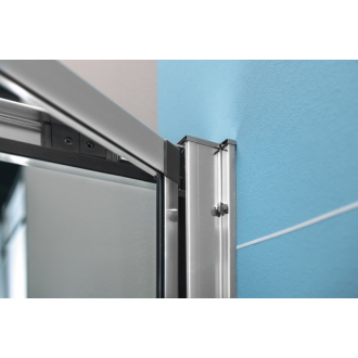 EASY LINE štvorcový sprchovací kút 800x800mm, skladacie dvere, L/P variant, číre sklo