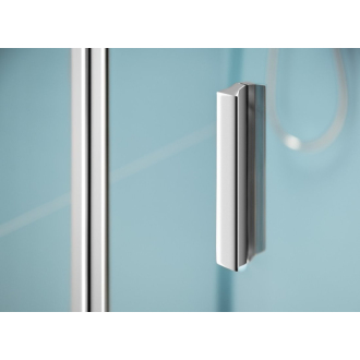 EASY LINE štvorcový sprchovací kút 800x800mm, skladacie dvere, L/P variant, číre sklo