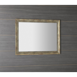DEGAS zrkadlo v drevenom ráme 716x916mm, čierna/starobronz NL730