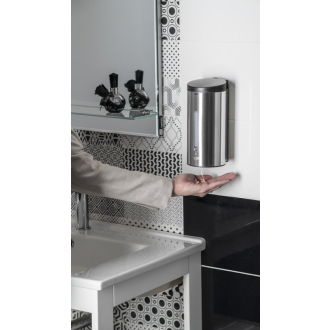 Bezdotykový dávkovač tekutého mydla 650 ml, nerez SE071