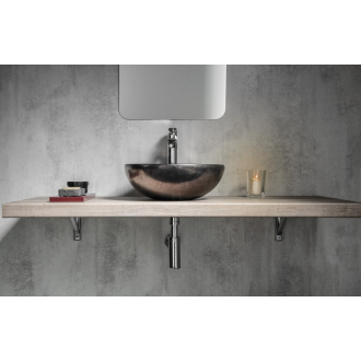 ATTILA keramické umývadlo, priemer 42,5 cm, metalická meď DK010