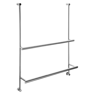 Závesný držiak uterákov na sprchovú zástenu 600x730x125mm, chróm 1301-09