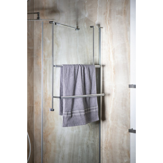 Závesný držiak uterákov na sprchovú zástenu 600x730x125mm, chróm 1301-09