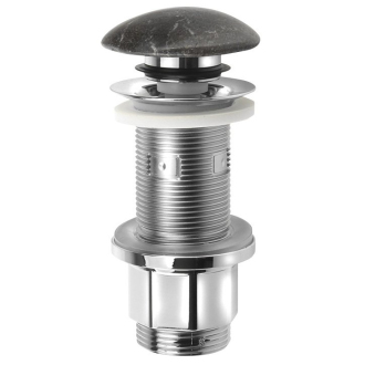 BLOK umývadlová výpusť 5/4“, click-clack, zátka matný tmavý kameň 2401-911