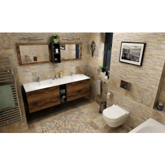 IMPALA umývadlo pod dosku 588x166x355mm, Rockstone, biela mat IM540