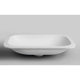 IMPALA umývadlo pod dosku 672x166x355mm, Rockstone, biela mat IM630
