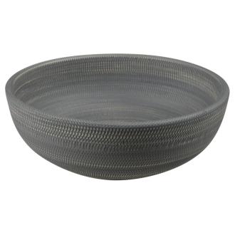 PRIORI keramické umývadlo, priemer 41 cm, 15 cm, sivá so vzorom PI024