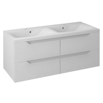 WAVE dvojumývadlová skrinka 119,7x50x47,8cm, biela (WA121) WA120-3030
