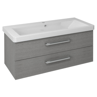 THEIA umývadlová skrinka 101,4x43,2x43,5cm, 2xzásuvka, dub strieborný (TH107) TH105-1111