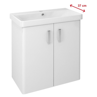 THEIA umývadlová skrinka 66x70x35cm, 2x dvierka, biela (TH072) TH072-3030