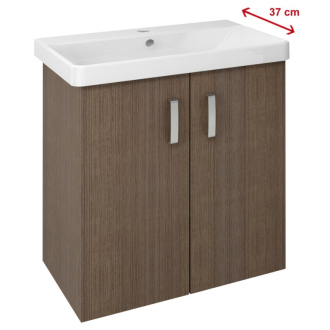 THEIA umývadlová skrinka 66x70x35cm, 2x dvierka, borovica rustik (TH075) TH072-1616