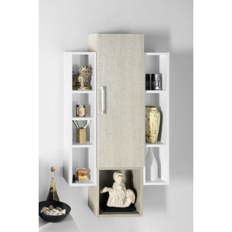 ESPACE otvorená policová skrinka 20x94x22cm, dub strieborný (ESP131) ESC130-1111