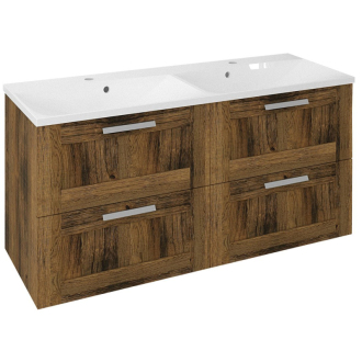AMIA dvojumývadlová skrinka 119x60x45cm, dub Collingwood (AM121) AM120-1919