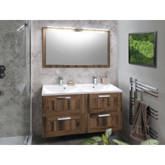 AMIA dvojumývadlová skrinka 119x60x45cm, dub Collingwood (AM121) AM120-1919