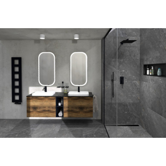 TREOS umývadlová skrinka 75x53x50, 5cm, čierna mat (TS071) TS070-3535