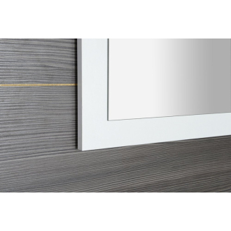 TREOS zrkadlo v ráme 750x500x28mm, biela mat (TS750) TS750-3131