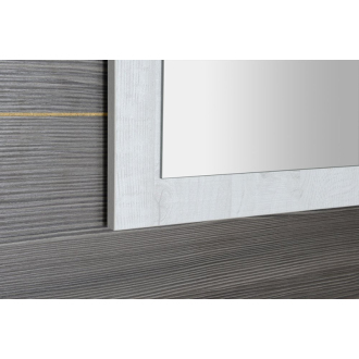 TREOS zrkadlo v ráme 750x500x28mm, dub Polar (TS752) TS750-1010