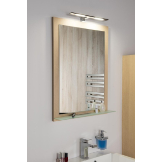 TREOS zrkadlo v ráme 750x500x28mm, dub Collingwood (TS753) TS750-1919