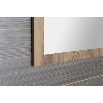 TREOS zrkadlo v ráme 750x500x28mm, dub Collingwood (TS753) TS750-1919
