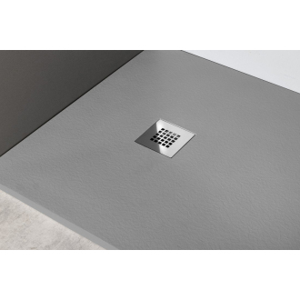 MITIA sprchová vanička z liateho mramoru, obdĺžnik 140x90x3 cm, sivá PMS14090