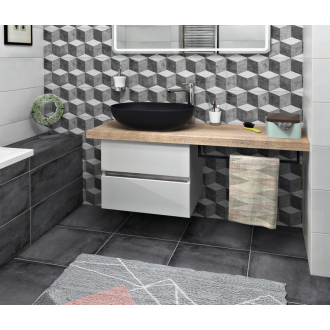 AVICE sušiak osušky, 450x95mm, čierna mat VC467