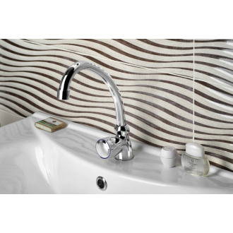 Aqualine &quot;Stojánkový ventil 1/2&quot;&quot;, otočná hubica, chróm&quot; ZY1807
