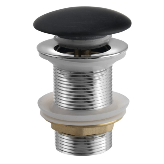 BLOK umývadlová výpusť 5/4“, click-clack, zátka čierny marquin, mat 2401-931