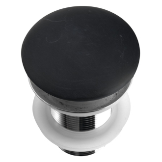 BLOK umývadlová výpusť 5/4“, click-clack, zátka čierny marquin, mat 2401-931