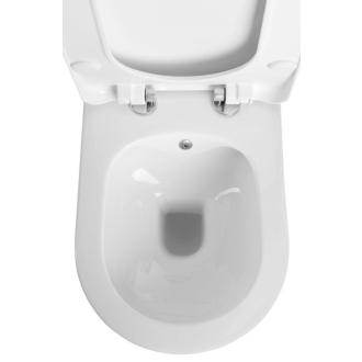 AVVA závesná WC misa Rimless s bidet. spŕškou, 35,5x53 cm, biela 100312