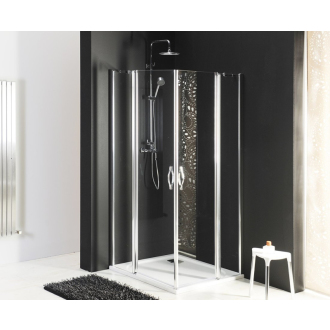 One štvorcový sprchovací kút 1100x1100mm L/P variant, rohový vstup GO4811GO4811