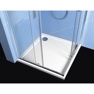 EASY LINE štvorcová sprchová zástena 900x900mm, číre sklo EL5115