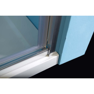 EASY LINE sprchové dvere otočné 880-1020mm, číre sklo EL1715
