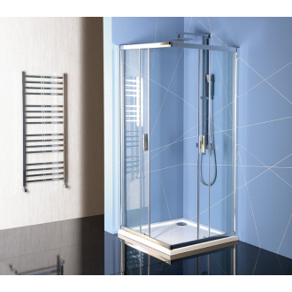 EASY LINE obdĺžniková sprchová zástena 900x800mm, číre sklo EL5315