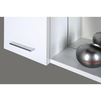 Aqualine ZOJA/KERAMIA FRESH galerka s LED osvetlením, 60x60x14cm, ľavá, biela 45021