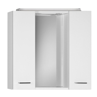 Aqualine ZOJA/KERAMIA FRESH galerka s LED osvetlením, 70x60x14cm, biela 45025