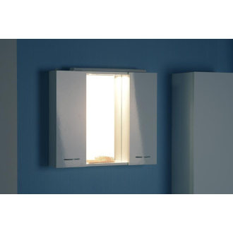Aqualine ZOJA/KERAMIA FRESH galerka s LED osvetlením, 70x60x14cm, biela 45025